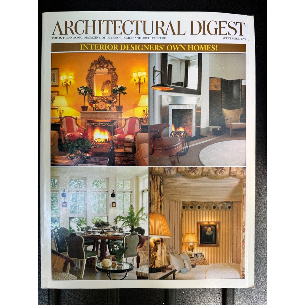 Architectural Digest September 1999 Interior Designers Own Homes Chanel Ad